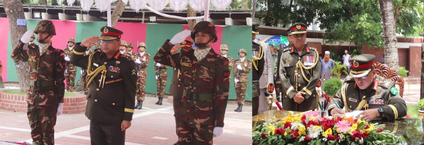 জাতির পিতার সমাধিতে নবনিযুক্ত সেনা প্রধানের শ্রদ্ধা